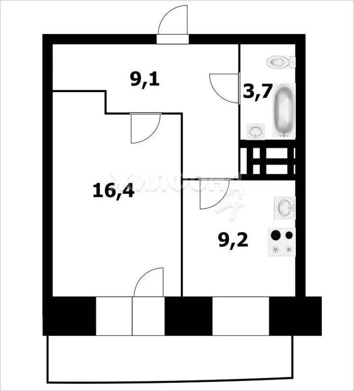 Продажа квартиры, Новосибирск, ул. Толстого - Фото 1