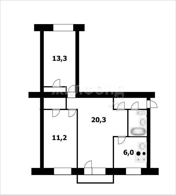 Продажа квартиры, Новосибирск, ул. Жемчужная - Фото 3