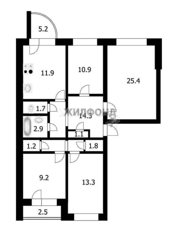 Продажа квартиры, Новолуговое, Новосибирский район, 3-й квартал - Фото 26