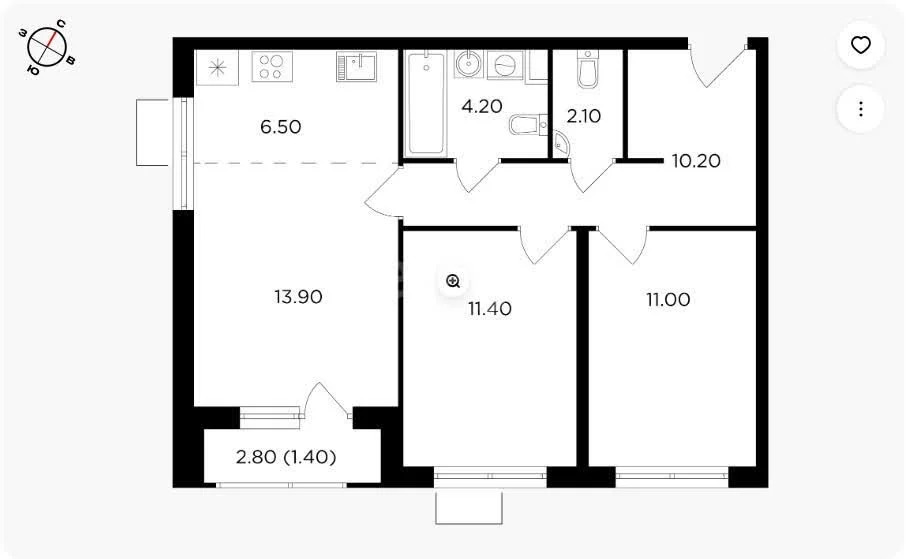 Продажа квартиры в новостройке, Развилка, Ленинский район - Фото 2