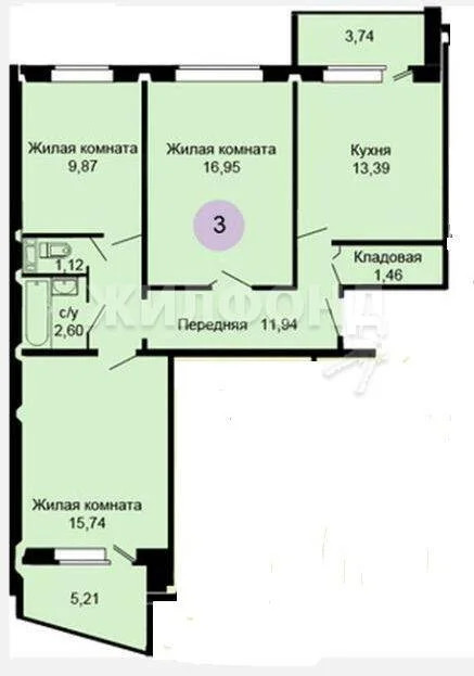 Продажа квартиры, Новосибирск, ул. Петухова - Фото 16