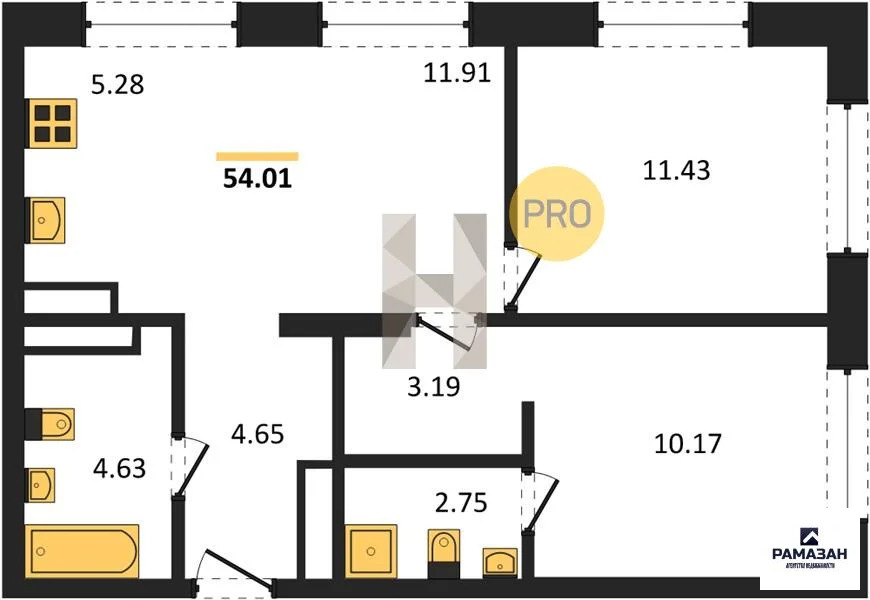 Продажа квартиры в новостройке, Казань, м. Проспект Победы, ул. ... - Фото 1