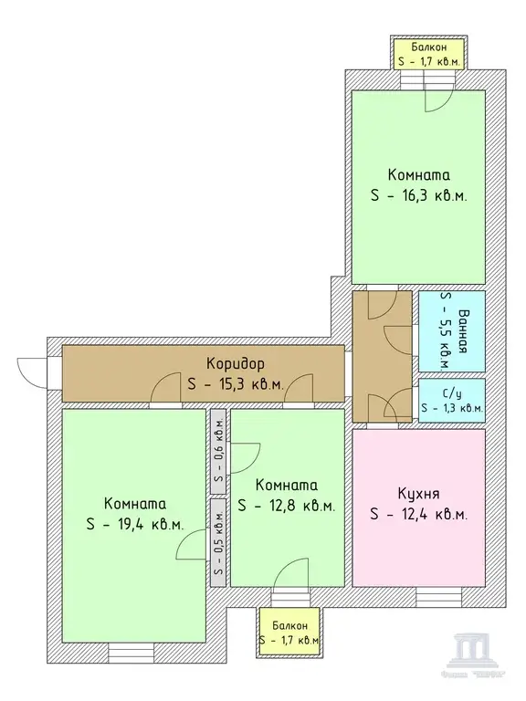 Продаю 3 комнатную квартиру в центре Ростова-на-Дону Текучева - Фото 13