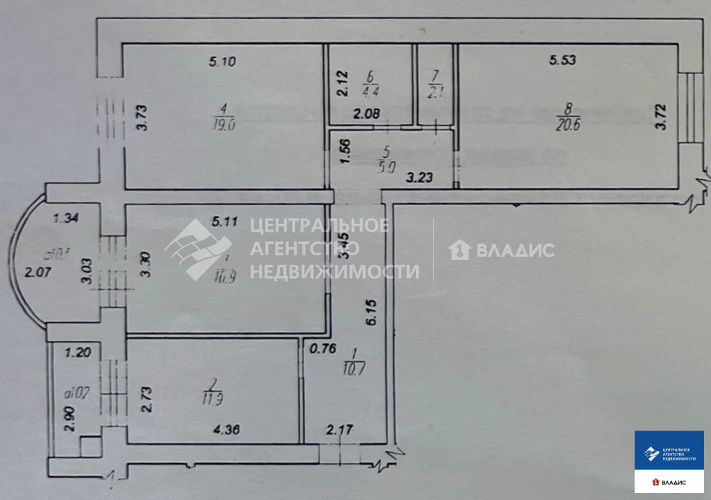 Продажа квартиры, Рязань, улица 4-я Линия - Фото 19