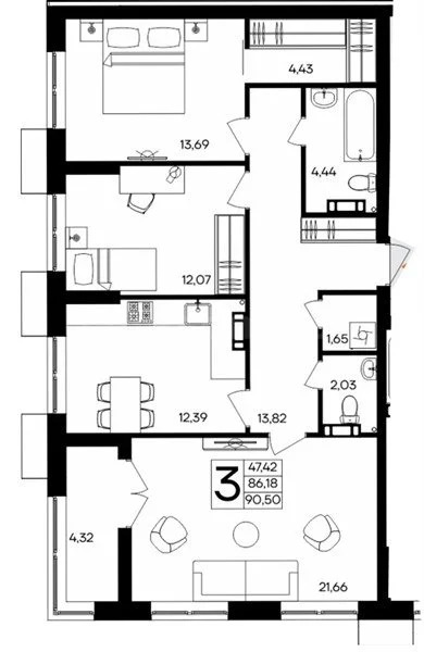 Продажа квартиры в новостройке, Севастополь, ул. Мате Залки - Фото 1