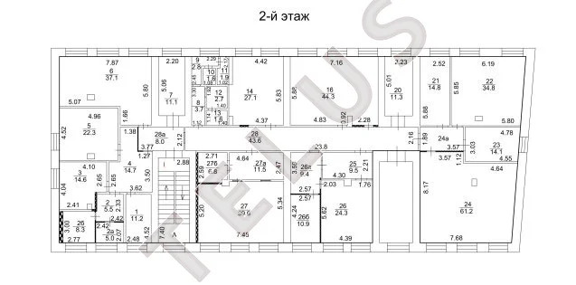 м Баррикадная, ЦАО, Большой Тишинский пер., 1727 м2, Часть здания ... - Фото 13