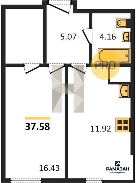 Продажа квартиры в новостройке, Казань, м. Проспект Победы, Рауиса ... - Фото 1