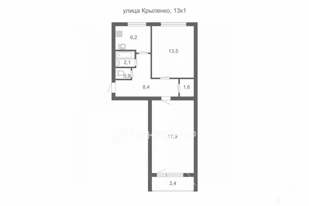 Продажа квартиры, м. Улица Дыбенко, ул. Крыленко - Фото 17