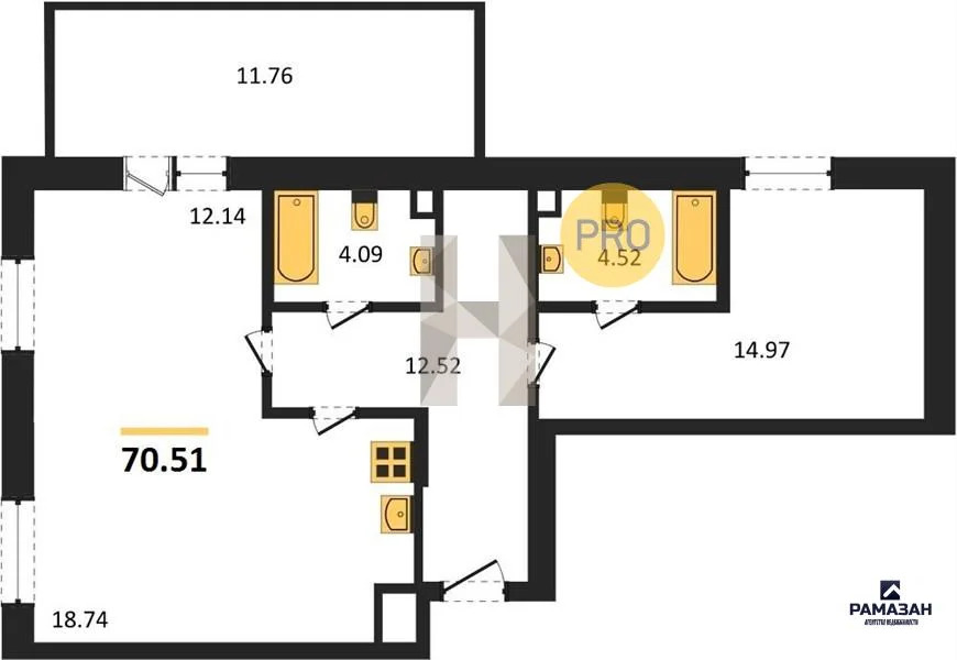 Продажа квартиры в новостройке, Усады, Лаишевский район, Космическая ... - Фото 1