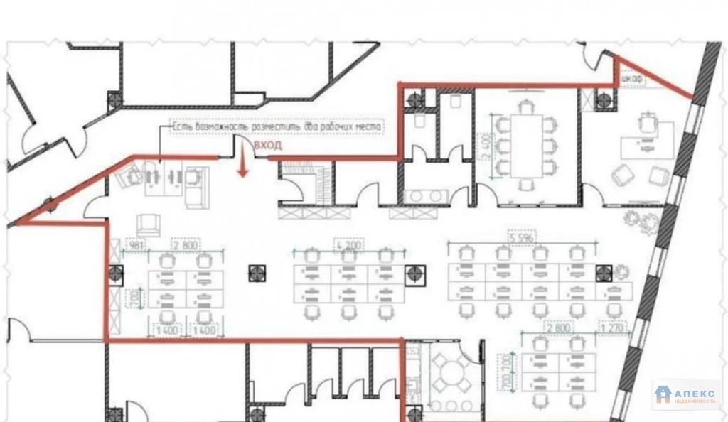 Аренда офиса 240 м2 м. Сухаревская в бизнес-центре класса В в ... - Фото 9