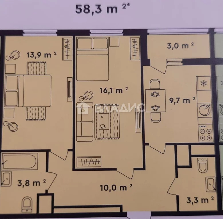 Москва, Лосиноостровская улица, д.вл45к1, 2-комнатная квартира на ... - Фото 0