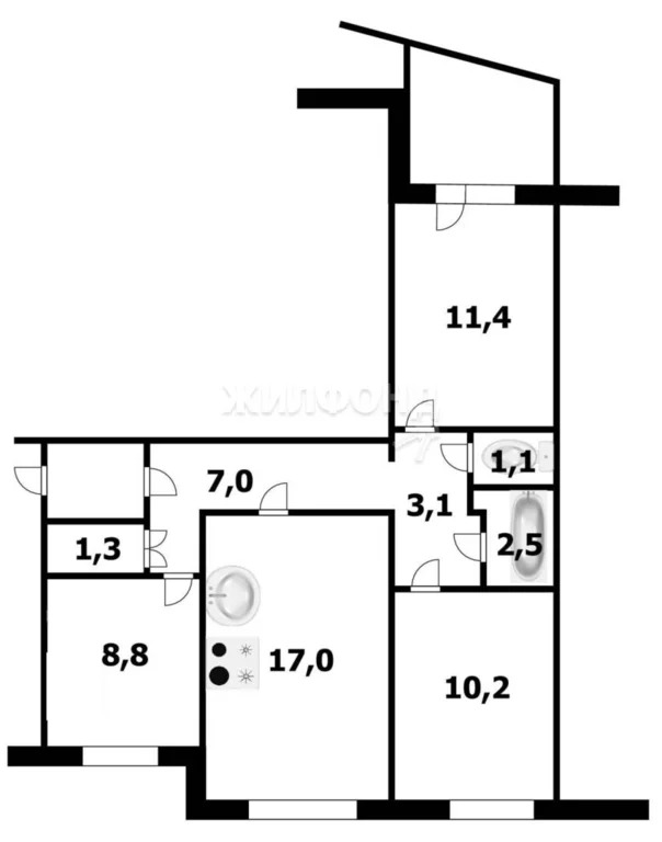 Продажа квартиры, Новосибирск, ул. Родники - Фото 26