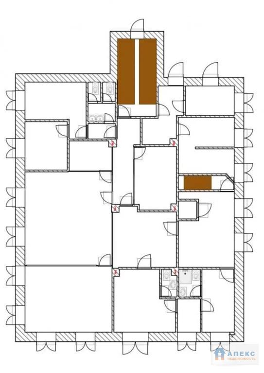 Аренда офиса 192 м2 м. Семеновская в бизнес-центре класса В в ... - Фото 8