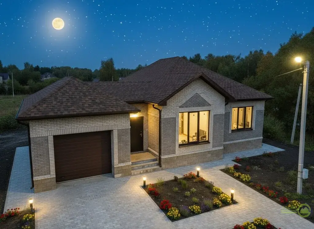 Новый дом 180 м2 с гаражом  в Дубовое - Фото 1