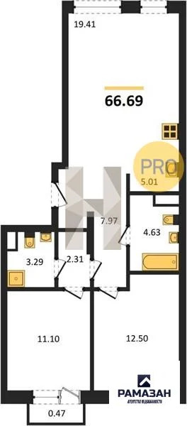 Продажа квартиры в новостройке, Казань, м. Проспект Победы, ул. ... - Фото 1