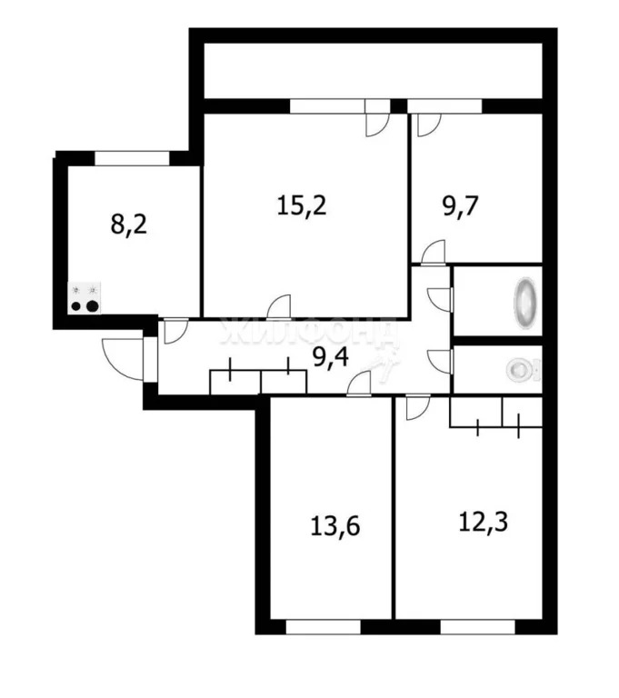 Продажа квартиры, Новосибирск, ул. Есенина - Фото 21