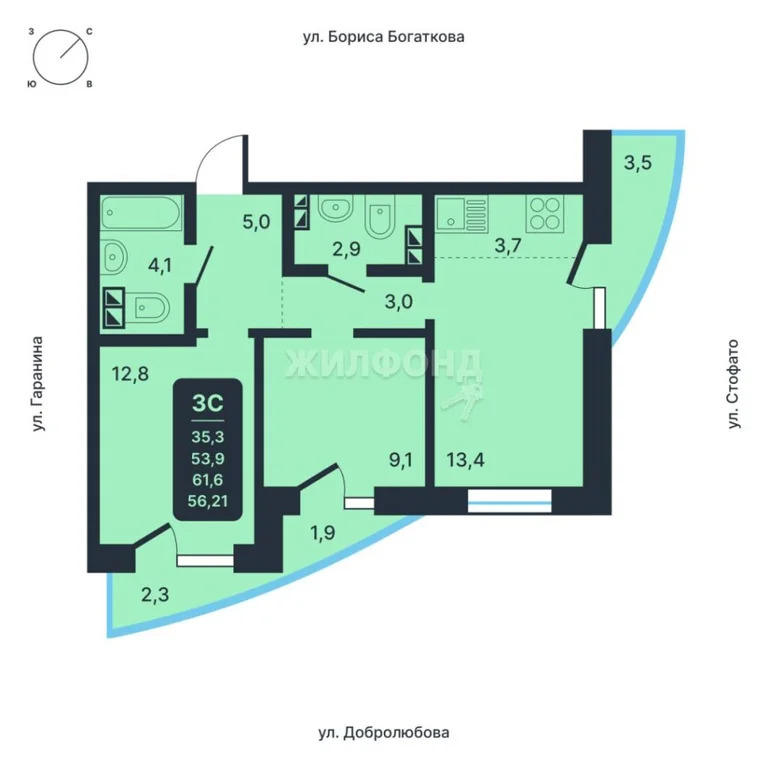 Продажа квартиры, Новосибирск, Рудная - Фото 25