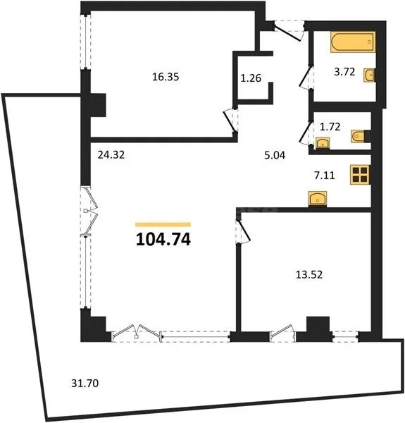Продажа квартиры в новостройке, Севастополь, ул. Парковая - Фото 1
