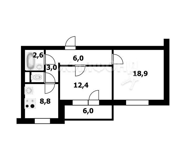 Продажа квартиры, Новосибирск, Владимира Высоцкого - Фото 12