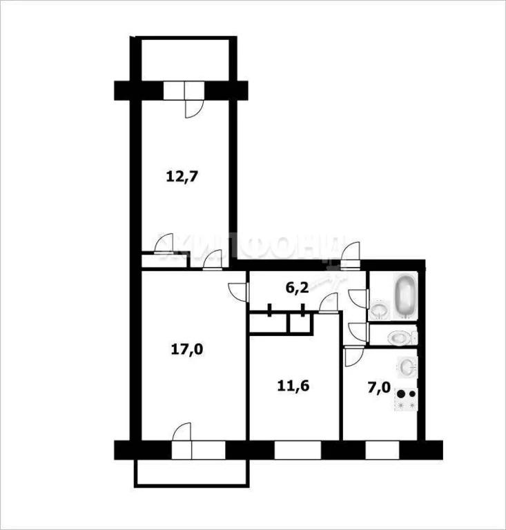 Продажа квартиры, Новосибирск, ул. Грибоедова - Фото 9