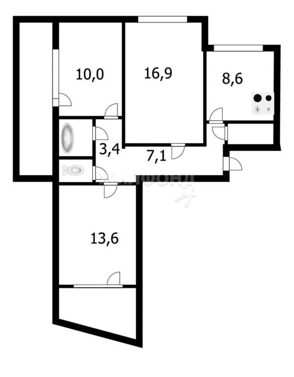 Продажа квартиры, Новосибирск, ул. Объединения - Фото 29