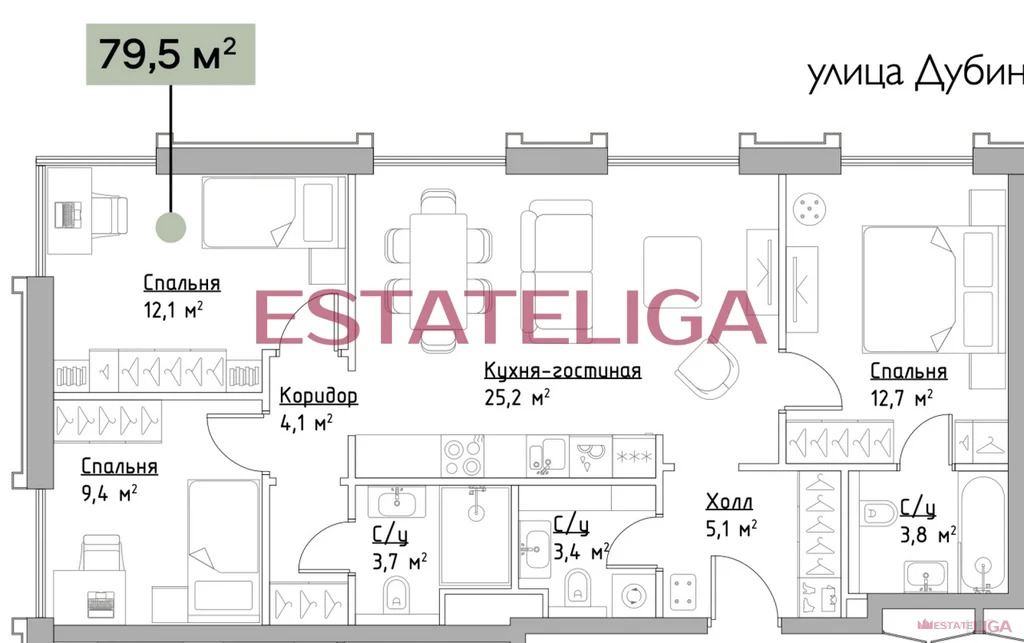 Продажа квартиры в новостройке, ул. Дубининская - Фото 0