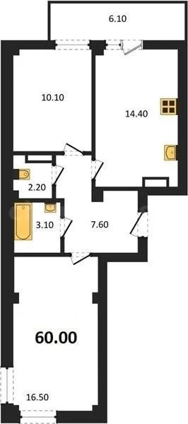 Продажа квартиры в новостройке, Севастополь, ул. Токарева - Фото 1