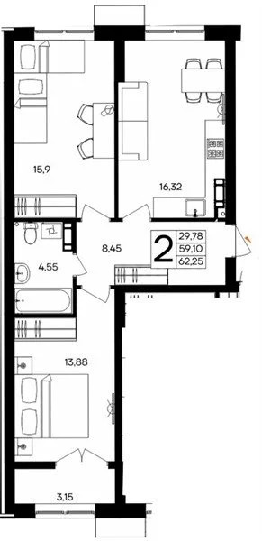 Продажа квартиры в новостройке, Севастополь, ул. Мате Залки - Фото 1