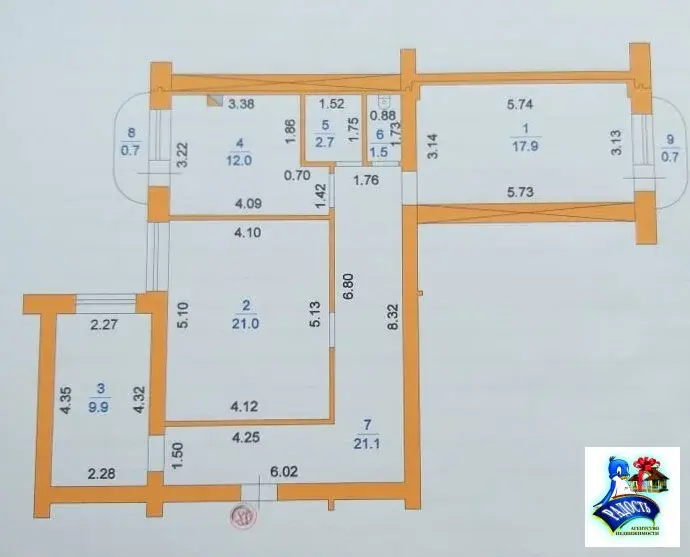 Продам трешку в престижном районе города. - Фото 1