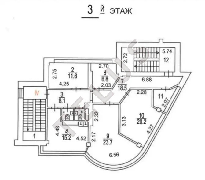 м Волжская ,ул Волжский бульвар 580 м2 Здание (ном. объекта: 7924) - Фото 6