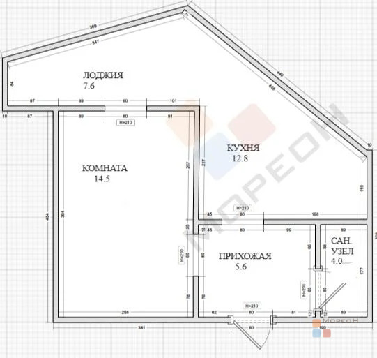 1-я квартира, 36.90 кв.м, 11/22 этаж, Энка, им. Григория Булгакова ул, ... - Фото 28