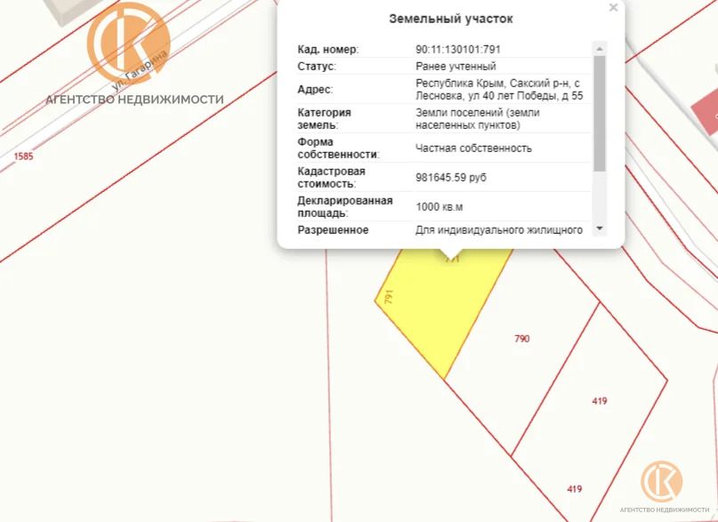 Продажа участка, Лесновка, Сакский район, ул. 40 лет Победы - Фото 2