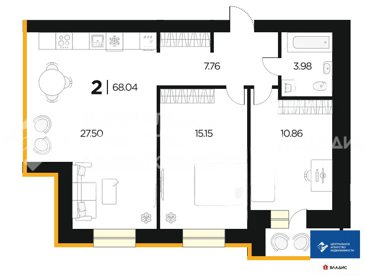 Продажа квартиры, Дядьково, Рязанский район, ЖК Огни - Фото 1