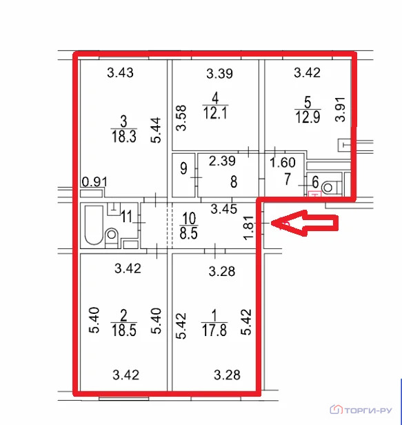 Продажа квартиры, улица Маресьева - Фото 6