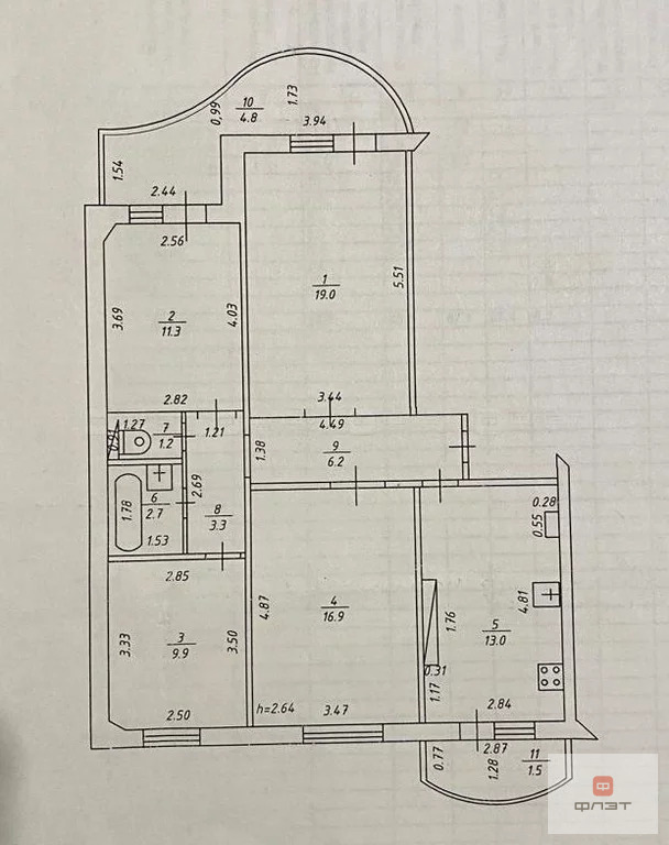 Продажа квартиры, Осиново, Зеленодольский район, ул. Гайсина - Фото 26