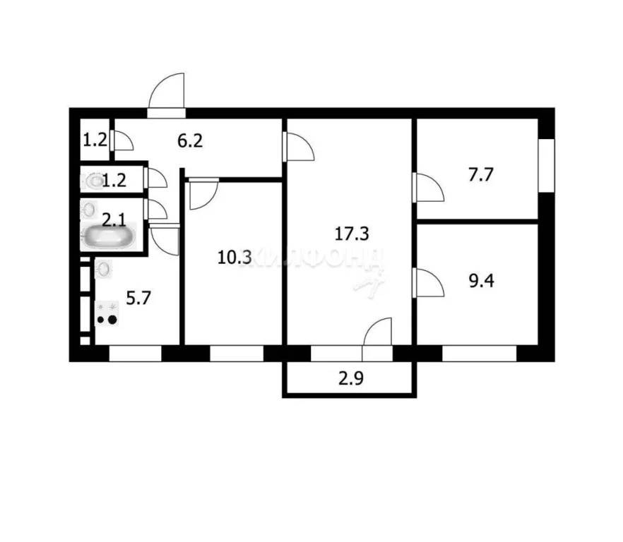 Продажа квартиры, Новолуговое, Новосибирский район, 3-й квартал - Фото 6