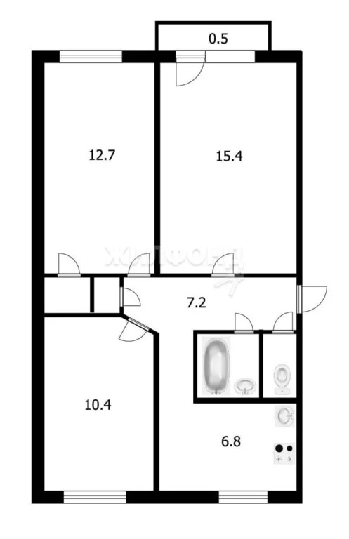 Продажа квартиры, Линево, Искитимский район, Мира пр-кт. - Фото 13