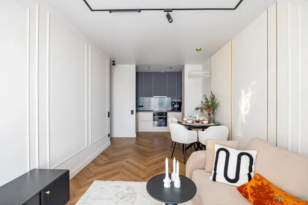 Евро-3 квартира 65,1 м2 в ЖК «Тринити» | 31 этаж - Фото 4