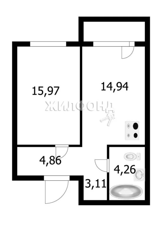 Продажа квартиры, Новосибирск, ул. Забалуева - Фото 14