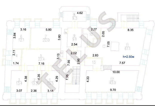 м. Китай город, Малый Ивановский пер., 1330 м2, ОСЗ (ном. объекта: ... - Фото 17