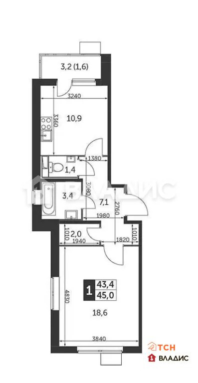 Продажа квартиры, Люберцы, Люберецкий район, Рождественская улица - Фото 19