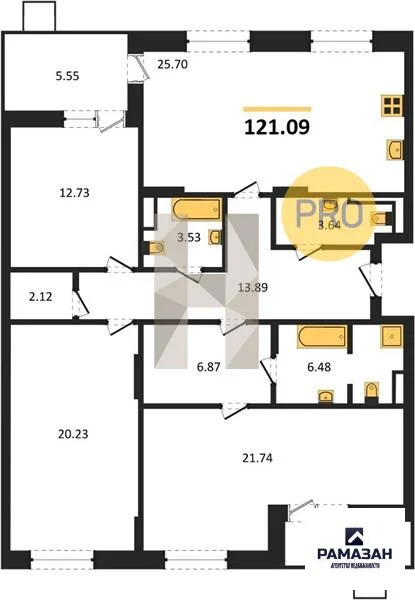 Продажа квартиры в новостройке, Казань, м. Горки, ул. Патриса Лумумбы - Фото 1