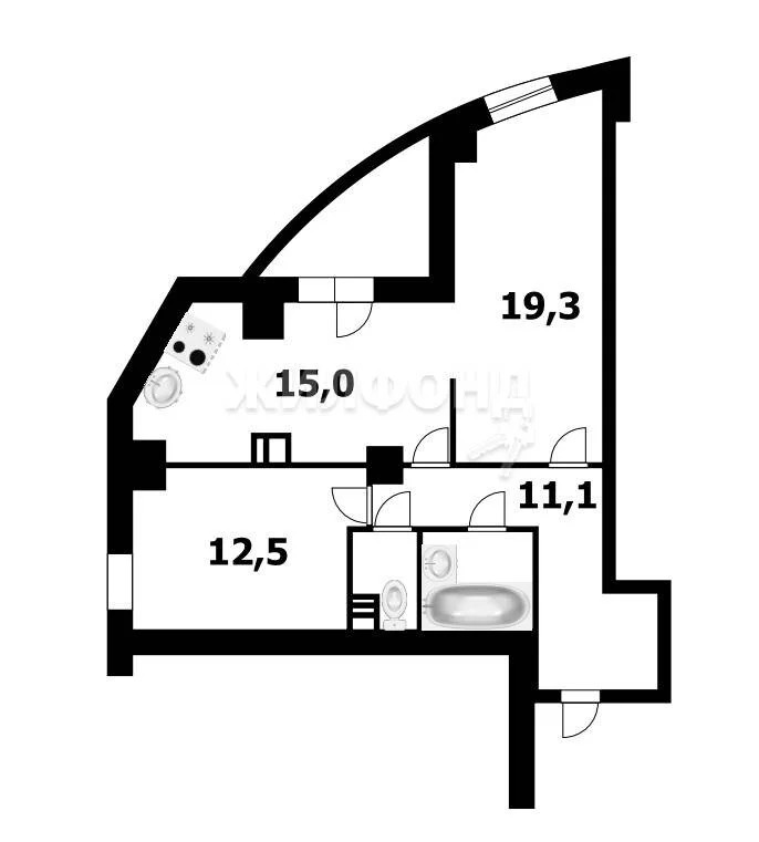 Продажа квартиры, Новосибирск, ул. Галущака - Фото 15