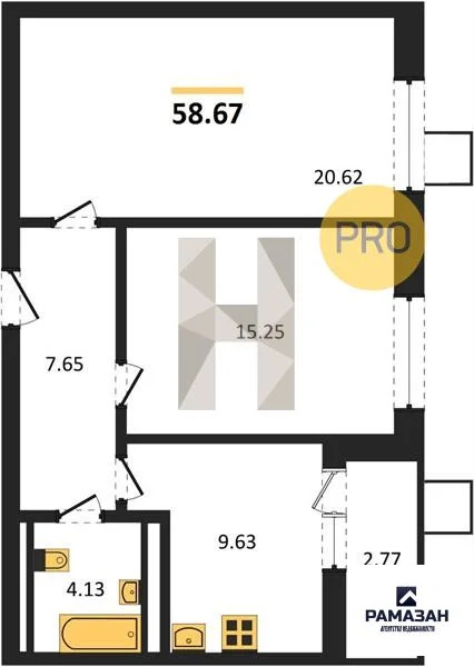 Продажа квартиры в новостройке, Казань, м. Горки, ул. Патриса Лумумбы - Фото 1