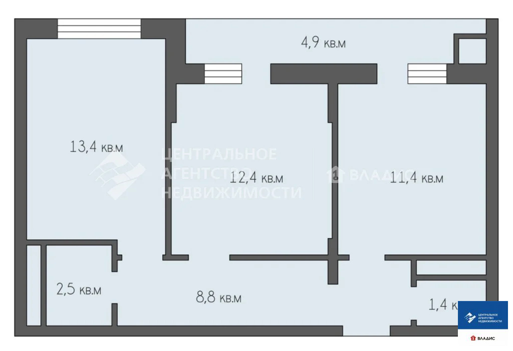 Продажа квартиры, Дядьково, Рязанский район, Зелёная улица - Фото 14