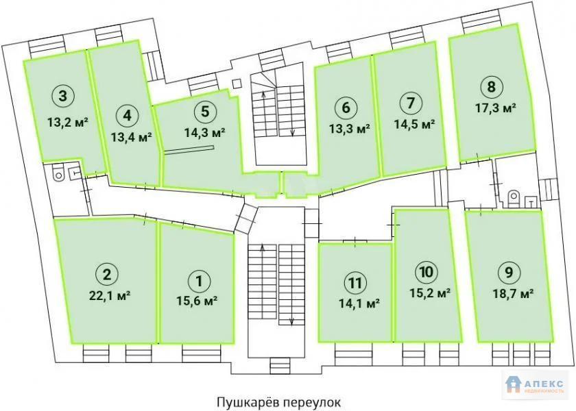 Аренда помещения 19 м2 под офис,  м. Трубная в жилом доме в Мещанский - Фото 8