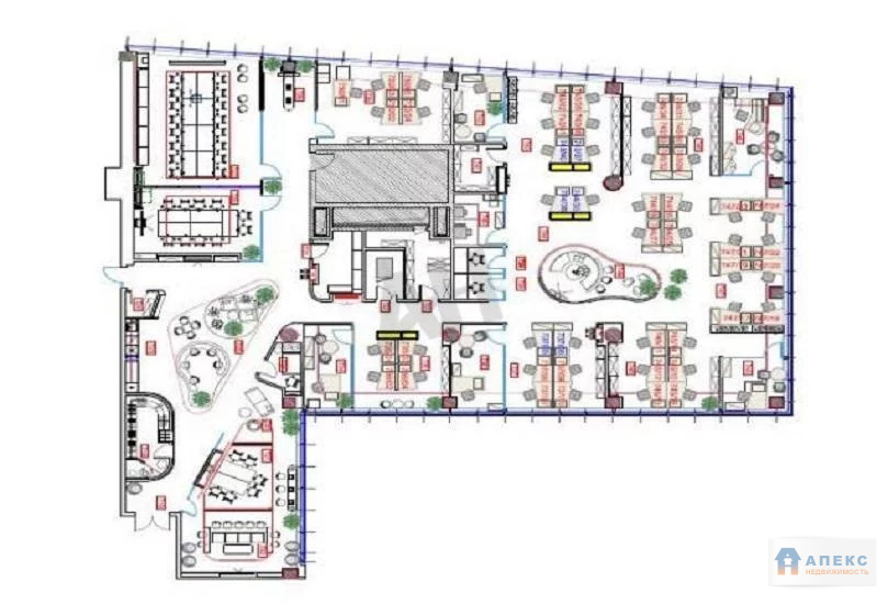 Аренда офиса 960 м2 м. Белорусская в бизнес-центре класса А в Тверской - Фото 7