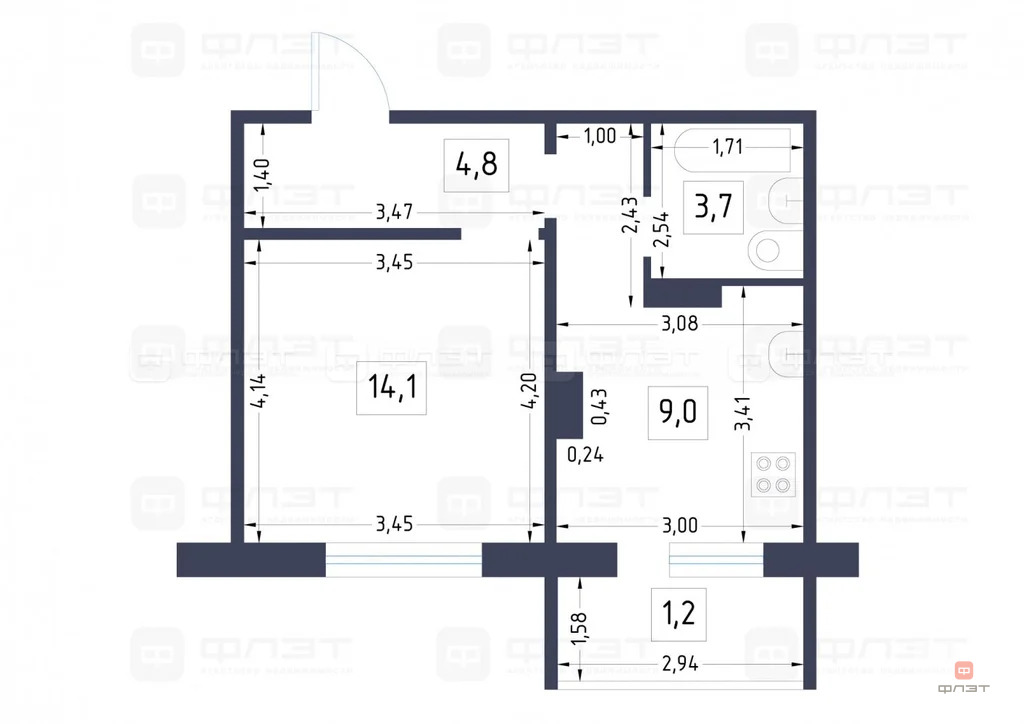 Продажа квартиры, Казань, ул. Юлиуса Фучика - Фото 3