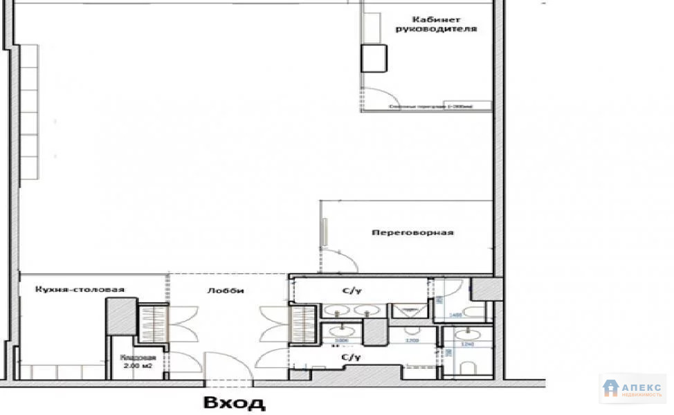 Продажа помещения пл. 190 м2 под офис, м. Деловой центр в . - Фото 4