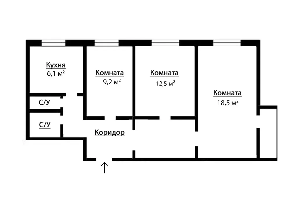 Продается 3-х ком. квартира в Москве ул. Грекова - Фото 18